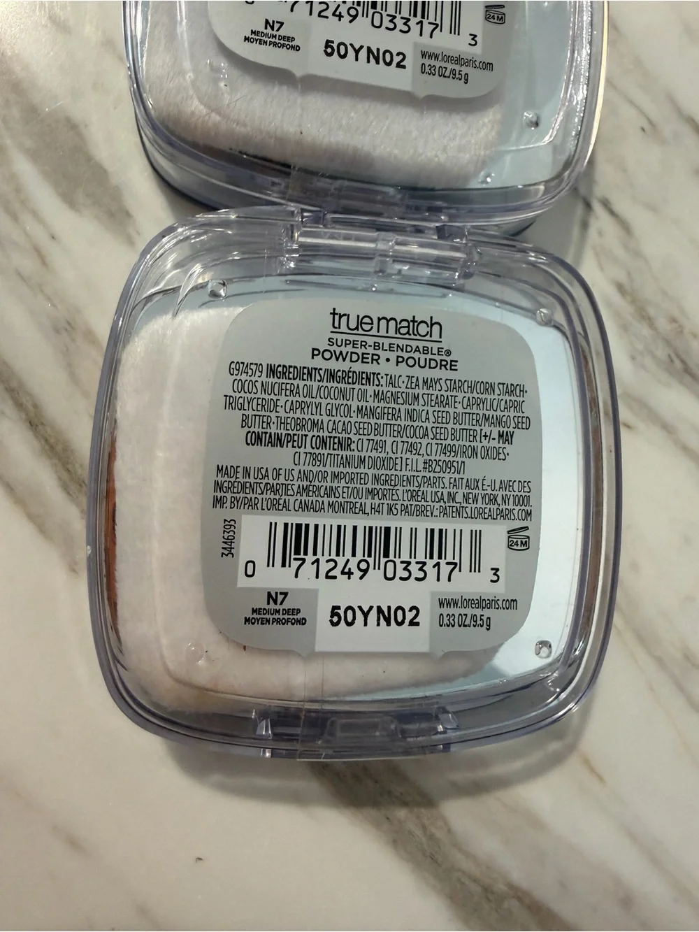 L'Oreal Paris True Match Super Blendable Oil Free Makeup Powder N7 Medium Deep